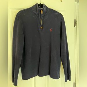 Polo 1/4 zip sweater blue